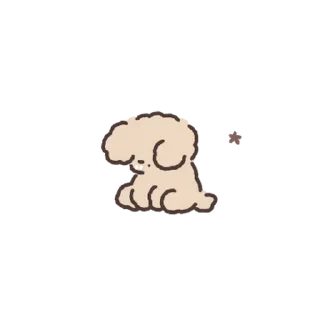 Telegram sticker 💭 - щеночек!! 💭 @CutestStickers)