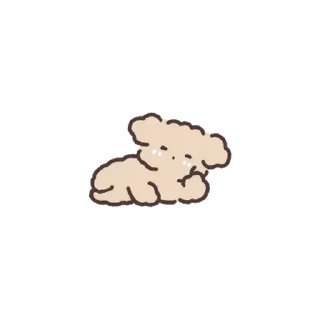 Telegram sticker 💭 - щеночек!! 💭 @CutestStickers)