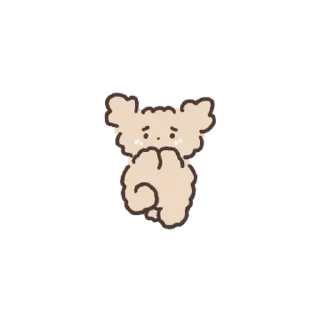 Telegram sticker 💭 - щеночек!! 💭 @CutestStickers)