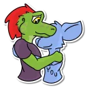 Telegram sticker 🤗 Aww, Feathers! - Ine