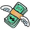 Sticker 💸 Ran-dom-don 5 @cute_enot_art