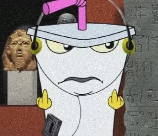 Telegram sticker 🖕 аква тиин хангер форс :: @fStikBot