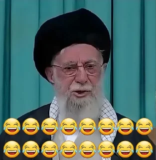 Telegram sticker 😂 @khameneikosmadareet