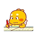 Telegram sticker ✍️ QooBee Agapi- @MochaStickers
