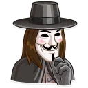 Sticker 😏 Guy Fawkes