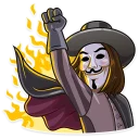 Video sticker ✊ Guy Fawkes