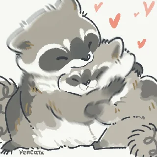 Video sticker 🫂 Toast The Raccoon