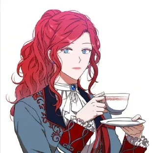 Telegram sticker 🍵 Йелдрия Виолетта Сесилия