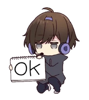 Video sticker 🆗 Menhera Kun @MochaStickers