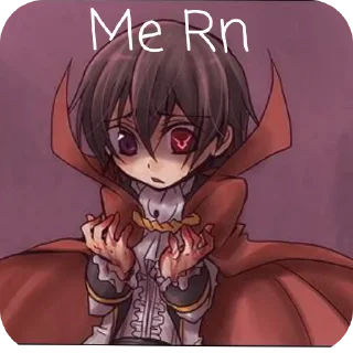 Telegram sticker 😔 Lelouch [@reyzkkee ]