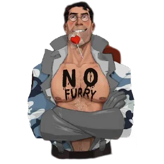 Telegram sticker 😎 Титьки медика
