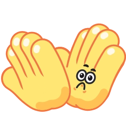 Telegram sticker 👏 Hands for Friends