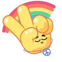 Video sticker ✌️ Hands for Friends