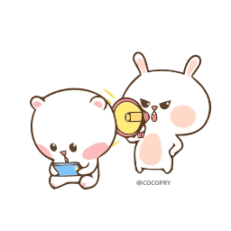 Telegram sticker 😠 Marshmallow Couple2-@MochaStickers
