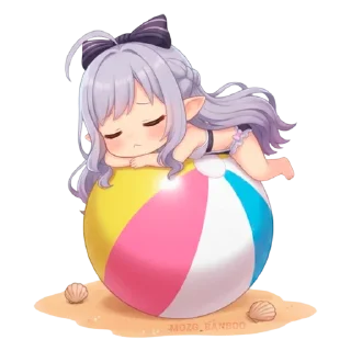 Telegram sticker 🏖 ВИВИАН ОТ @MOZG_BANBOO