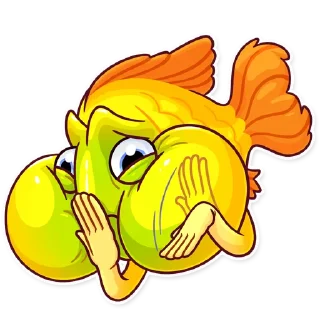 Telegram sticker 🤢 Gold Fish
