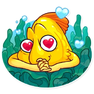 Telegram sticker 😍 Gold Fish