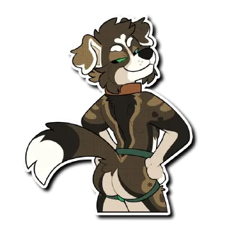 Telegram sticker 🍑 Lennox Flopdog