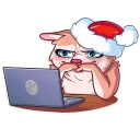 Telegram stiker 😑 Christmas Dog