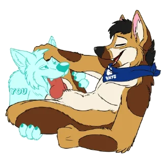 Телеграм стикер 👅 Rhys Shepherd NSFW