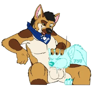 Телеграм стикер 🥵 Rhys Shepherd NSFW