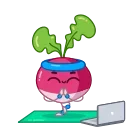 Telegram sticker 🧘‍♂️ Radical Radish