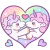 Sticker 😘 Единорожек @Nyasticks