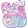 Sticker 🍮 Единорожек @Nyasticks