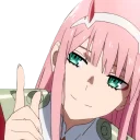 Telegram sticker 😏 Darling in the franxx Zero Two