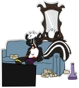 Telegram sticker 😮 Skunky!