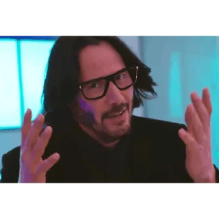 Telegram stiker 👐 Киану Ривз @stickernayaa