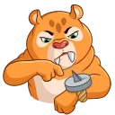 Telegram sticker 😠 Sabretooth