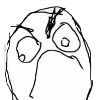 Telegram sticker 😡 Derp face