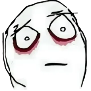 Telegram sticker 😨 Derp face