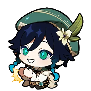 Telegram sticker 😃 chibi genshin