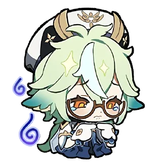 Telegram sticker 😥 chibi genshin