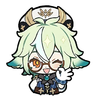 Telegram sticker 😄 chibi genshin