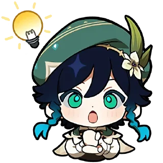 Video sticker 😲 chibi genshin