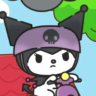 Телеграм стикер 🕸 KUROMI ★ @floobiee