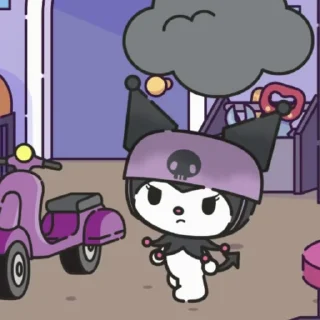 Телеграм стикер 🕸 KUROMI ★ @floobiee
