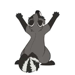Sticker 🙏 Raccoons by Pulexart.com