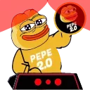 Telegram sticker 🥳 Pepe 2.0 by @ArmanKendrickMegs