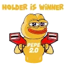 Telegram sticker 🤑 Pepe 2.0 by @ArmanKendrickMegs
