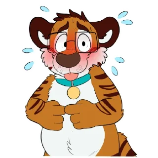 Telegram sticker 😳 October Tiger