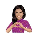 Telegram sticker ❤️ Sunny Leone by @DeonWrites