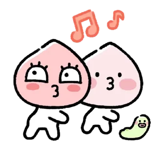 Video sticker 💬 당도 200% 피치파이브! By @KakaoEmoticon