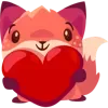 Sticker ❤️ foxi ➜ @emoji1