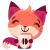 Sticker ☕️ foxi ➜ @emoji1