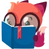 Sticker 📖 foxi ➜ @emoji1