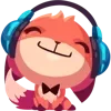 Video sticker 🎧 foxi ➜ @emoji1